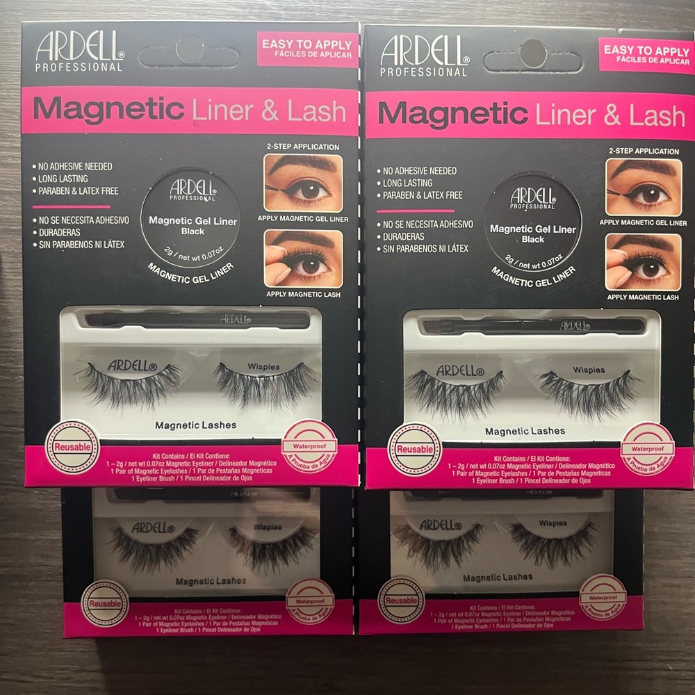 NEW 4CT Ardell Magnetic Liner and Lash Kit